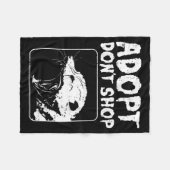 Ossum Adopt Dont Shop Ssum Street Cat Pet Women Me フリースブランケット (正面(横))