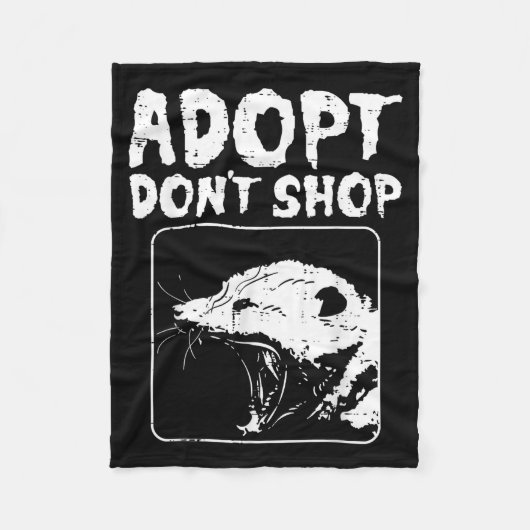 Ossum Adopt Dont Shop Ssum Street Cat Pet Women Me フリースブランケット (正面)
