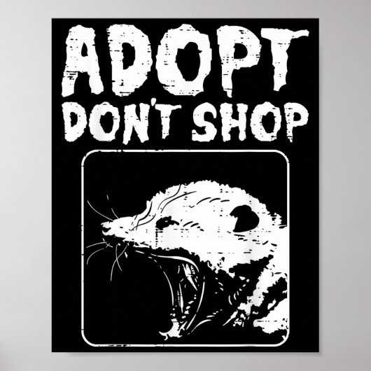 Ossum Adopt Dont Shop Ssum Street Cat Pet Women Me ポスター (正面)