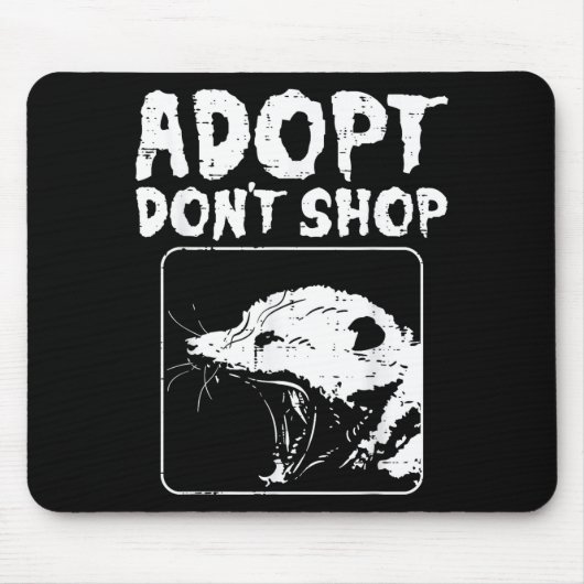 Ossum Adopt Dont Shop Ssum Street Cat Pet Women Me マウスパッド (正面)