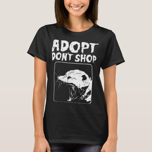 Ossum Adopt Dont Shop Ssum Street Cat Pet Women Me Tシャツ (正面)