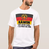 Ostalgie Käwin Ein Kind der DDR Deutschland Tシャツ (正面)