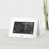 Ostaraの妖精および3月のノウサギの挨拶状 カード (裏面)