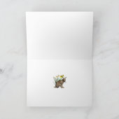 Ostaraの妖精および3月のノウサギの挨拶状 カード (内部)