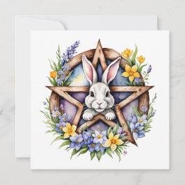 Ostara Bunny Spring Equinox Eostre Wicca シーズンカード