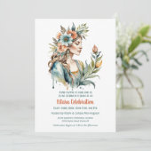 Ostara Spring Equinox Flower Goddess Sabbat 招待状 (スタンド正面)