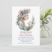 Ostara Spring Equinox Flower Goddess Sabbat 招待状 (スタンド正面)