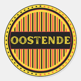 Ostend City Pride Emblem – Belgian Identity ラウンドシール