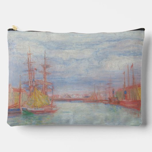 Ostend Harbor by James Ensor (1900) アクセサリーポーチ (正面)