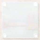 Ostend Harbor by James Ensor (1900) ガラスコースター (裏面)