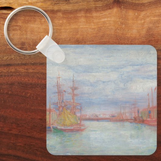 Ostend Harbor by James Ensor (1900) キーホルダー (正面)