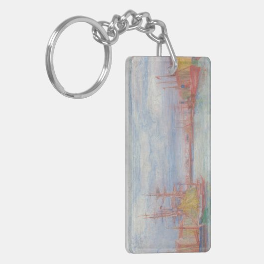 Ostend Harbor by James Ensor (1900) キーホルダー (正面左)