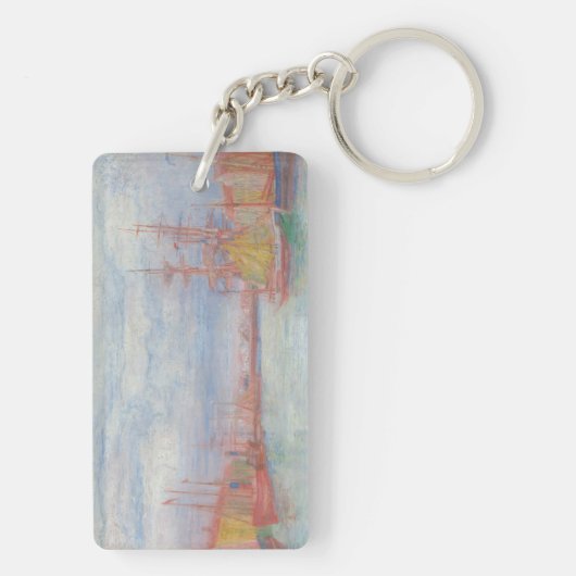 Ostend Harbor by James Ensor (1900) キーホルダー (裏面)