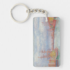 Ostend Harbor by James Ensor (1900) キーホルダー