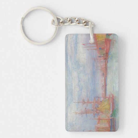 Ostend Harbor by James Ensor (1900) キーホルダー (正面)