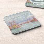 Ostend Harbor by James Ensor (1900) コースター (左側)