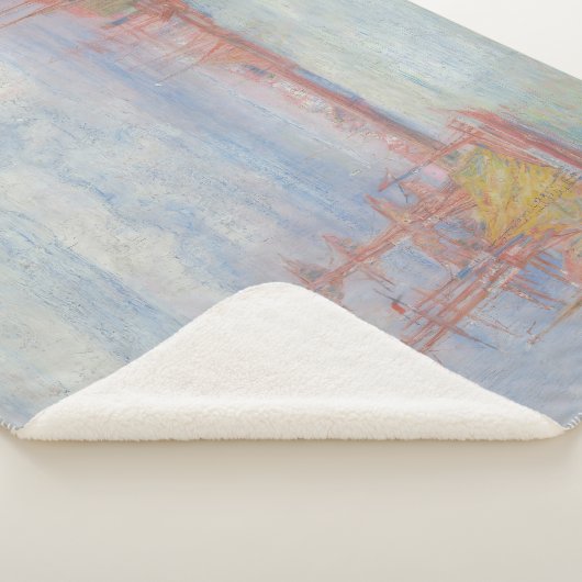 Ostend Harbor by James Ensor (1900) シェルパブランケット (3/4)