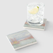 Ostend Harbor by James Ensor (1900) ストーンコースター (横)