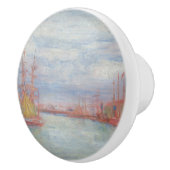 Ostend Harbor by James Ensor (1900) セラミックノブ (右)