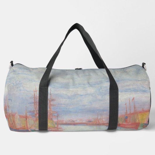 Ostend Harbor by James Ensor (1900) ダッフルバッグ (正面)