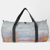 Ostend Harbor by James Ensor (1900) ダッフルバッグ (裏面)