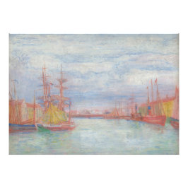 Ostend Harbor by James Ensor (1900) フォトプリント