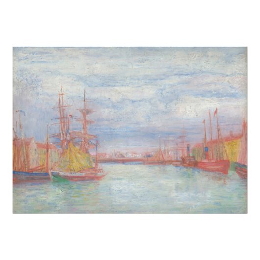 Ostend Harbor by James Ensor (1900) フォトプリント (正面)