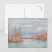 Ostend Harbor by James Ensor (1900) ポストカード (正面/裏面)