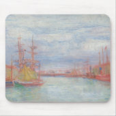 Ostend Harbor by James Ensor (1900) マウスパッド (正面)