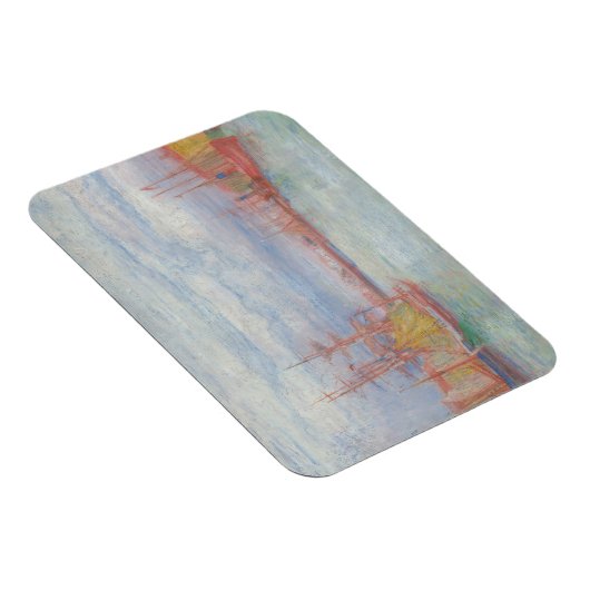 Ostend Harbor by James Ensor (1900) マグネット (右側)