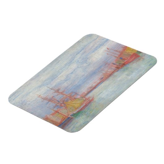 Ostend Harbor by James Ensor (1900) マグネット (左側)