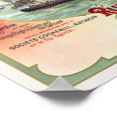 Ostend - London Belgium Vintage Poster 1900 ポスター (角)