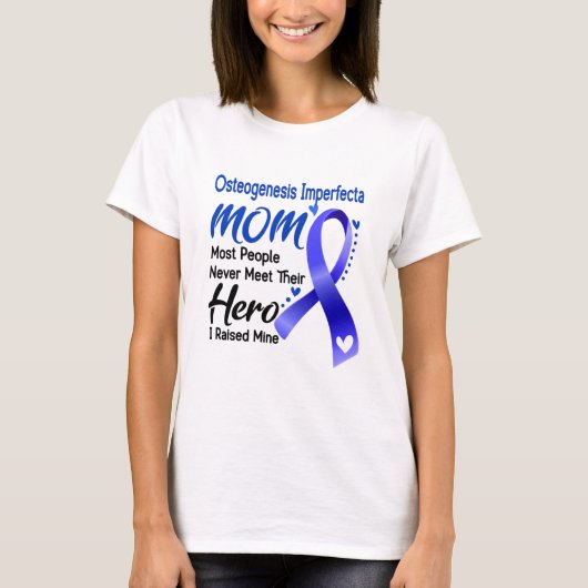 Osteogenesis Imperfecta Awareness Month Ribbon Gif Tシャツ (正面)