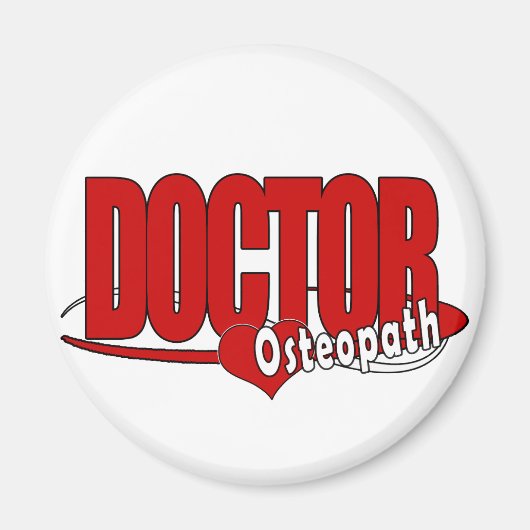OSTEOPATHロゴの博士 マグネット (正面)