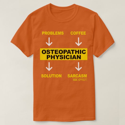 OSTEOPATHIC PHYSICIAN Tシャツ (デザイン正面)