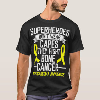 Osteosarcoma Awareness Yellow Ribbon Fighter Bone  Tシャツ