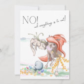 Oster Karte mit Pferd und Hase, lustige Tiere  シーズンカード (正面)