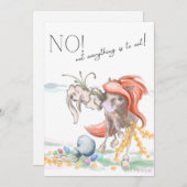 Oster Karte mit Pferd und Hase, lustige Tiere  シーズンカード (正面/裏面)