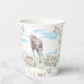 Oster Pappbecher mit Pferd und Osterhase 紙コップ (正面)