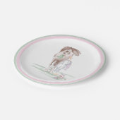 Oster Pappteller mit Pferd und Hase für Osterparty ペーパープレート (アングル)