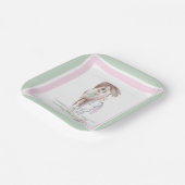 Oster Pappteller mit Pferd und Osterhase ペーパープレート (傾斜あり)