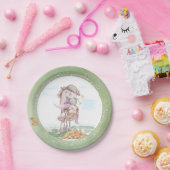 Oster Pappteller mit Pferd und Osterhase ペーパープレート (パーティー)