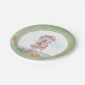 Oster Pappteller mit Pferd und Osterhase ペーパープレート (アングル)