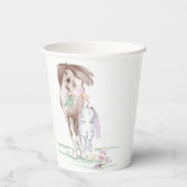 Oster Party mit Pferd und Osterhase, pappgeschirr 紙コップ (裏面)