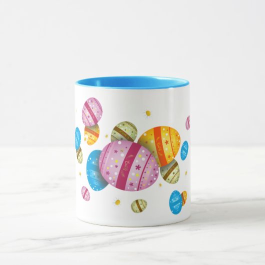 Ostereier und Gänseblümchen マグカップ (中央)