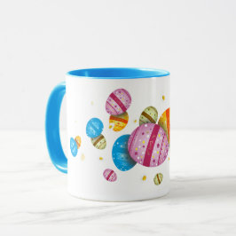 Ostereier und Gänseblümchen マグカップ