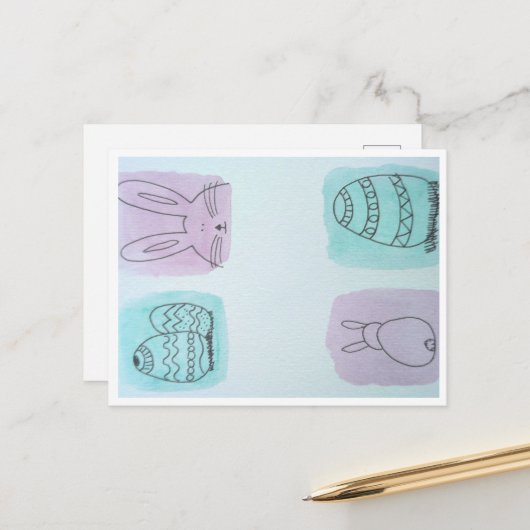 Ostergrüße  ポストカード (正面/裏面インサイチュ)