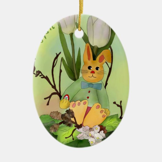 Osterhase セラミックオーナメント (正面)