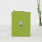 Osterhase mit Ei, Oval - カード (裏面)