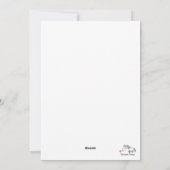 Osterkarte mit süssem Hasen und Pferd シーズンカード (裏面)